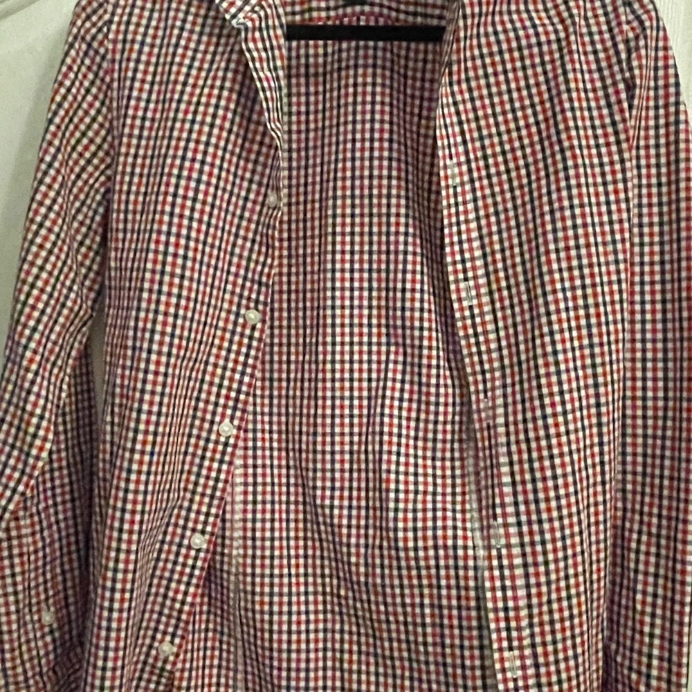 H&M Red, White, and Blue Plaid Shirt